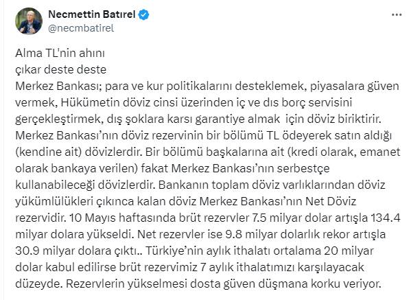 Necmettin Batırel’den 'yangını o zaman görün' çıkışı: Dolarda sert düşüş olacak 18